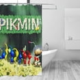 thumbnail image 3 of Saiise Pikmin Print Shower Curtain for Bathroom,Shower Curtain Set with Hooks for Home, Bathroom Decor Waterproof Fabric,72x72, 3 of 8