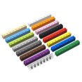 thumbnail image 2 of 20PCS High Tech Accessories 1x8 Brick 3008 Building Blocks Assemble Educational Toys Children's Gifts Kit Cities Model Parts Set 20 pcs orange, 2 of 6