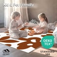 thumbnail image 4 of ODIKA 8'x10' Machine Washable Non-Slip Area Rug, Bold Abstract Spots High Traffic Rug, Brown, 313166, 4 of 7