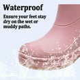 thumbnail image 3 of AUXDIQ Wellington Boots Women Mid-calf Wellies Waterproof Rain Boots Outdoor Garden Shoes, 3 of 6