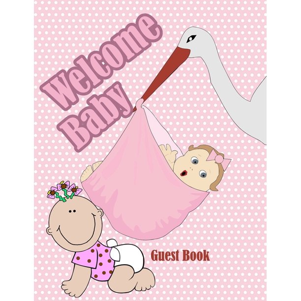 Baby Guest Book Boy, Girl Baby Shower Guest Book (Paperback