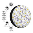 thumbnail image 4 of Fotbe Daisies Flowers Funda de Llanta de Repuesto con Estampado, Engrosada, Ajuste Universal para Jeep, Remolque, RV, SUV, Camión-14 inch, 4 of 6