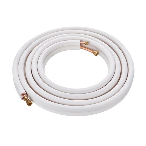 25FT Mini Split AC Line Set 1/4 1/2 Inch Copper Tubing with Triple Layer Insulation for HVAC Refrigerant and Heat Pump