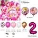 thumbnail image 4 of juego de globos de aluminio de princesa Peach rosa de 32 pulgadas con temática de princesa de dibujos animados para decoraciones de fiesta de cumpleaños de niña, 4 of 4