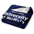 thumbnail image 6 of University at Buffalo Logo Fleece Blanket, Very Soft Microfiber Flannel Blanket for Couch Warm and Cozy for All Seasons, 6 of 8