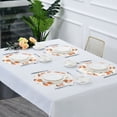 thumbnail image 4 of WOBOGO Cute Fox Round Placemats Set of 4 Heat Resistant Washable Kitchen Table Decorations 15.4in, 4 of 7
