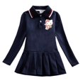 thumbnail image 3 of Hello Kitty-Polo con estampado de dibujos animados para niña, vestido de algodón para estudiante y niño, Falda plisada informal de manga larga, ropa para niño, 3 of 5