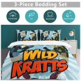 thumbnail image 5 of Wild Kratts Bedding Sets Comfort 3 Pieces Bedding Set 1 Duvet Cover + 2 Pillowcase Decorative Bedding 86"x70", 5 of 8
