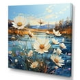 thumbnail image 2 of Designart "Dreamy Daisy Meadow II" Flower Field Canvas Art Print, 2 of 7