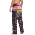 thumbnail image 3 of FORMRS Mens Pajama Pants with Pockets Soft Cotton Sleepwear Lounge Bottoms, Sizes S-2XL, UFO with Hearts Pattern, 3 of 7