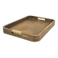 thumbnail image 4 of Home Improvement Curved Dark Brown Wood Tray, 4 of 6
