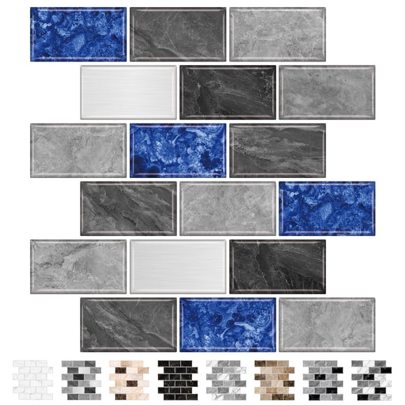 Calcomanía URCOLOR, 10 hojas, 30 x 30 cm, impermeable contra salpicaduras