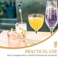 thumbnail image 3 of OUNONA 10pcs 23CM Cocktail Drink Mixer Bar Stirring Mixing Sticks with Colorful Miniature Accessories Random Color, 3 of 9