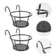 thumbnail image 3 of soportes para macetas suculentas colgantes con pasamanos, soporte de hierro para macetas, soporte para macetas (negro), 3 of 6