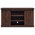 thumbnail image 2 of Edyo Living Rustic Farmhouse TV Stand Table w/ Sliding Barn Door, Espresso, 2 of 6