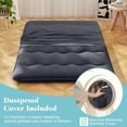 thumbnail image 4 of Yardi Yarda Mattress with Washable Cover and Foldable Mat, Floor Mattress for Indoor, Full Size, Black, 4 of 11