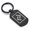 Black, variant on Stainless Steel Elder Futhark Jera Rune Dog Tag Keychain Circle Ring