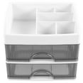 thumbnail image 1 of FESTFENDS Modern White Plastic Desk Organizer with Drawer Style Storage for Office Essentials, 1 of 4