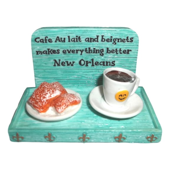 Coffee and Beignets Magnet Party Favor New Orleans MARDI GRAS cafe du monde