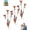3PCS, variant on Flamed Copper Calla Lily Garden Stake with Bells, Handcrafted Metal Flower Wind Chimes, Perfect Patio & Backyard Decor Gift