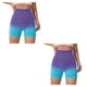 thumbnail image 4 of Jumpingount Pantalones cortos sin costuras con degradado para entrenamiento deportivo, mallas cortas transpirables para levantamiento de glúteos y S 2piezas, 4 of 6