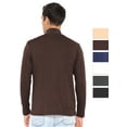thumbnail image 3 of Stretch Is Comfort Men's Oh So Soft Luxe Mock Neck Turtleneck Long Sleeve Shirt | Adult Small- 5x, 3 of 6