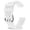White, variant on Silicone Strap Wristband Watch Band Replacement, 23mm