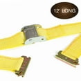thumbnail image 4 of "10 Tie-Down Straps, 2"" x 12' Cam Buckle TieDown Straps for Cargo on Trucks, Trailers, Vans, Boats. Secure Motorcycles and Quads with Cam Straps (10)", 4 of 7