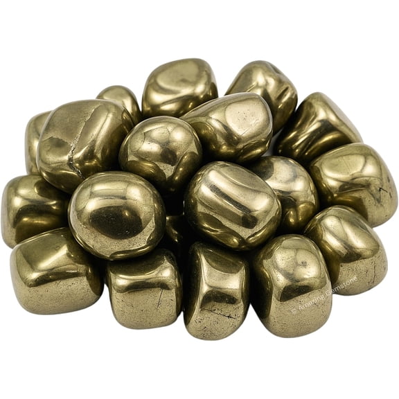 Pyrite Crystals and Healing Stones Tumbled - 1000 Carats