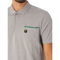 thumbnail image 4 of Fila Gold Bruni Pocket Polo Shirt, Grey, 4 of 5