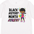 thumbnail image 4 of Inktastic Black History Month Rocks- Girl with Guitar Boys or Girls Long Sleeve Toddler T-Shirt, 4 of 5