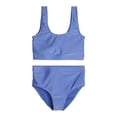 thumbnail image 4 of Real Essentials 3 Pack: Girl's 2-Piece Beach Sport Bikini Swimsuit - Swimwear for Girls UPF 50+, 4 of 5