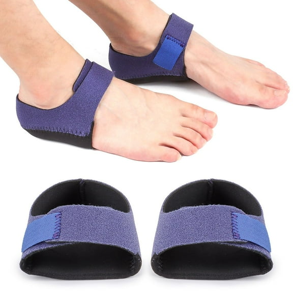 Gustave 2Pcs Adjustable Heel Protectors Heel Cups Heel Cushion Support for Plantar Fasciitis, Heel Pain, Dry Cracked Heels for Women and Men (Blue)