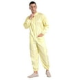 thumbnail image 4 of Aislor Mens Anti-static Dustproof Jumpsuit Coveralls Front Zip Full-body Overalls Work Uniform Yellow XL, 4 of 7