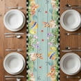 thumbnail image 6 of Easter Table Runner - 72 Inch Long, Kitchen Dining Table Runner Dresser Scarves, Black Plaid Truck Eggs Bunny Spring Floral Gnomes Farmhouse Decor for Coffee Tables Wedding Party Banquet, 6 of 8