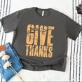thumbnail image 4 of Give Thanks Block Distressed - Women's Heavyweight Graphic T-Shirt, 4 of 12