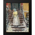 thumbnail image 2 of Hassam, Childe 15x18 Black Modern Framed Museum Art Print Titled - Sweeping Snow, 2 of 5