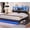 Black, variant on Twin Bed Frames with Bookcase Headboard, Wooden Bed Frame Twin Size with Charging Station, 4 Storage Drawers and LED Lights, LED Bed Frame with Type-C and USB, No Box Spring Needed, Black