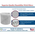 thumbnail image 3 of Air Filter Factory Replacement for HC888, DH888, DH890, DH890C Duracraft Humidifier Filter 2-Pack, 3 of 6