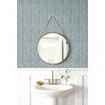 thumbnail image 2 of NextWall Light Blue Geometry Peel and Stick Wallpaper - 20.9 in. W. x 18 ft. L. Roll, 2 of 8