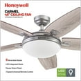 thumbnail image 2 of Open Box Honeywell Carmel Ceiling Fan, Quiet Motor and Remote Control, 48", 2 of 9