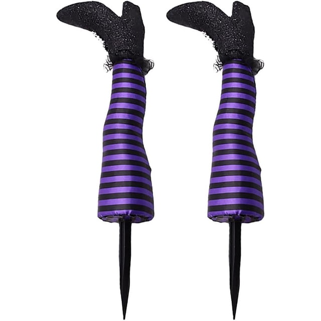 Birdeem Halloween Decoration Prosthetic Witch Leg Garden Decoration