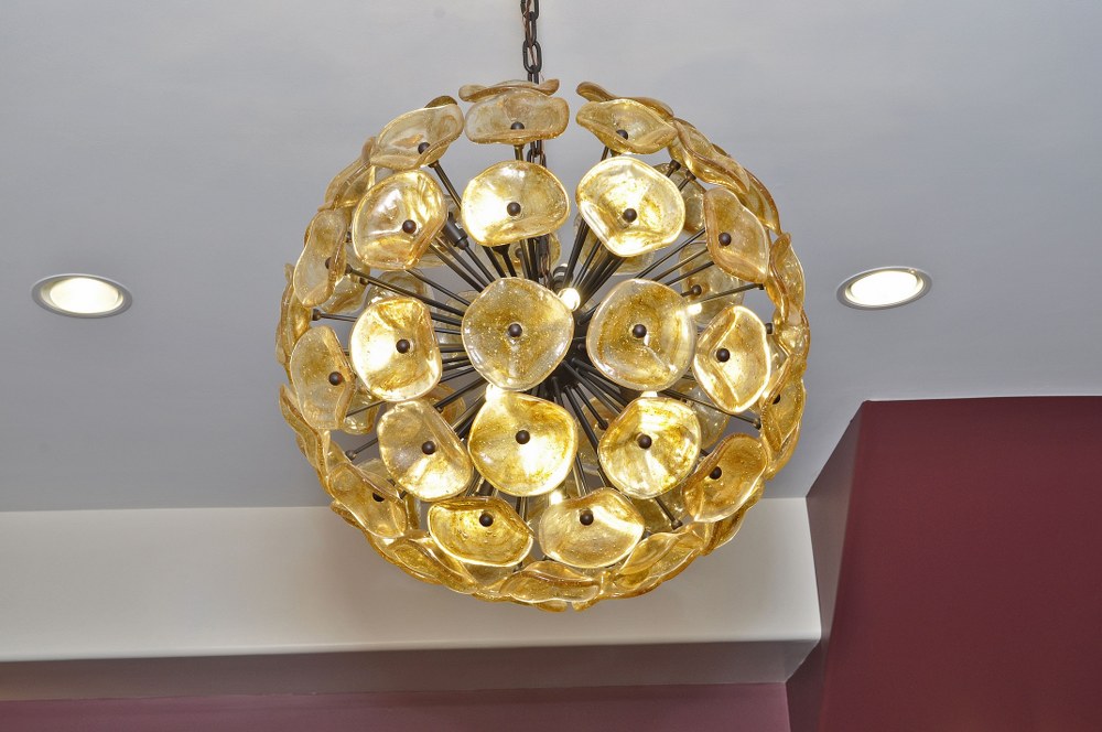 E22096-26-ET2 Lighting-Fiori-28 Light Pendant in Leaf style-31.5 Inches wide by 70.9 inches high - image 2 of 6