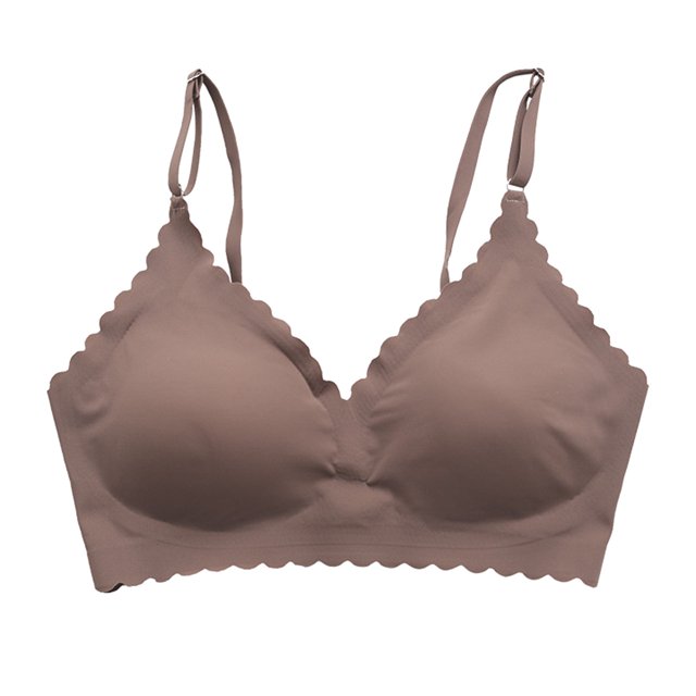 Clearance Sale 2025 Bra Women's Comfortable Traceless Sports Bra With Ruffles For Comfortable Breathability And Fitness Without Steel Rings Bra