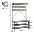 thumbnail image 3 of QinaQin 4in1 Hall Tree Coat Rack,with Shoe Storage Bench Entryway Organizer Freestanding, 3 of 8