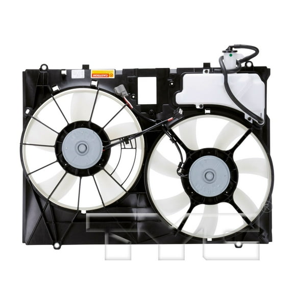 TYC 622080 Dual Radiator and Condenser Fan Assembly for 312-55051-000 et Fits 2008 Toyota Sienna