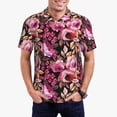 thumbnail image 1 of Balery Rose Flowers Camisa Polo de Hombre con Estampado, de Manga Corta y Tejido Medio, Camisa Tipo Golf Polo-Small, 1 of 6