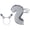 gray, variant on Plush Animal Ears Hair Accessory Headband & Decorative Tail Set, Premium Simulated Velvet Hair Styling Accessory, 7.87x7.09in Headband