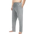 thumbnail image 4 of SAYFUT 2 Pack Men's Big and Tall Pajama Pants Cotton Sleep Lounge Pants, Men's Pajama Bottoms Sleepwear Loungewear Sweatpants Pajama Pants Black Gray S-XXXL, 4 of 7