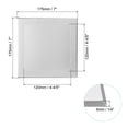 thumbnail image 2 of Panel de acceso autoadhesivo de 5x5 pulgadas (120x120mm), puertas de acceso de plomería de ABS, cubierta fácil para agujeros en la pared, tono plateado, 2 of 6